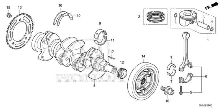 13310-6X1-J00 Crankshaft