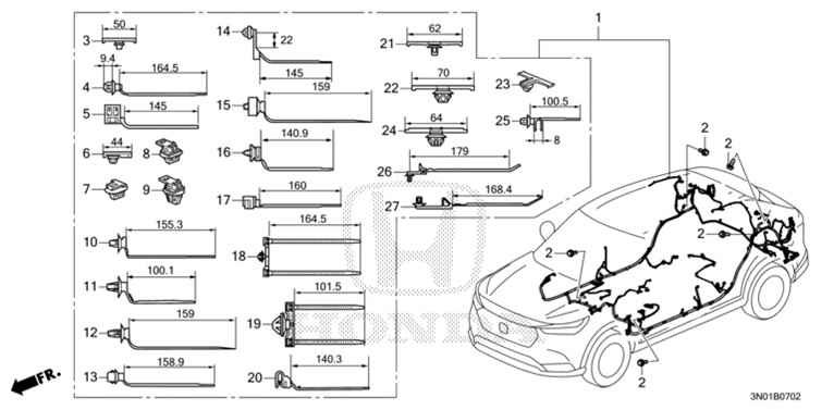 Wire Harness Floor Honda Vezel