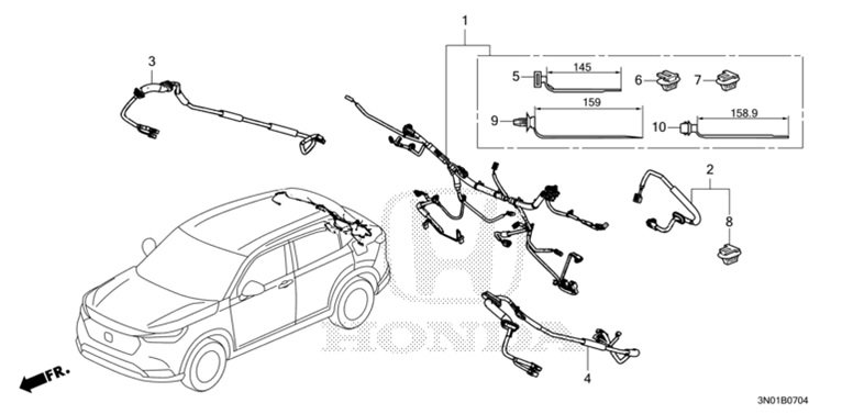 Honda Vezel RV5 91542-SWY-003 Clip Harness