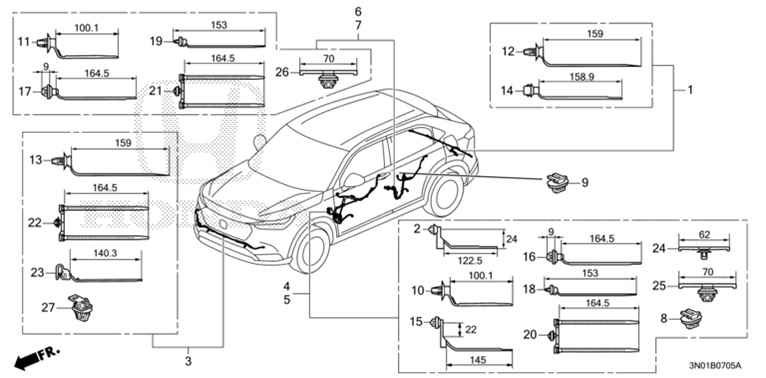 Honda Vezel Door Wiring