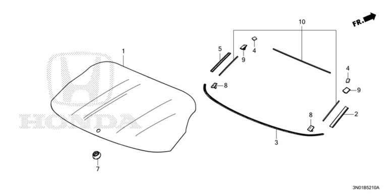 73213-3M0-000 Dam Rubber