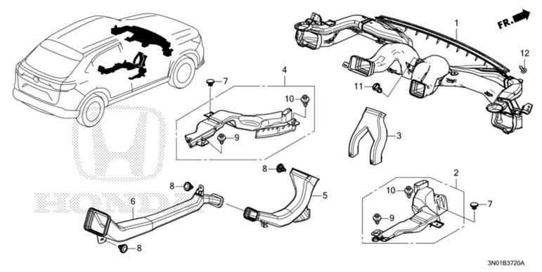 83331-3M0-000 Heater Duct Pipe