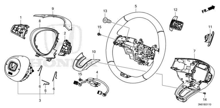 78501-3M0-N11ZB Steering Wheel