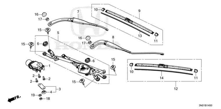 76610-3M0-J01 Arm Windshield Wiper