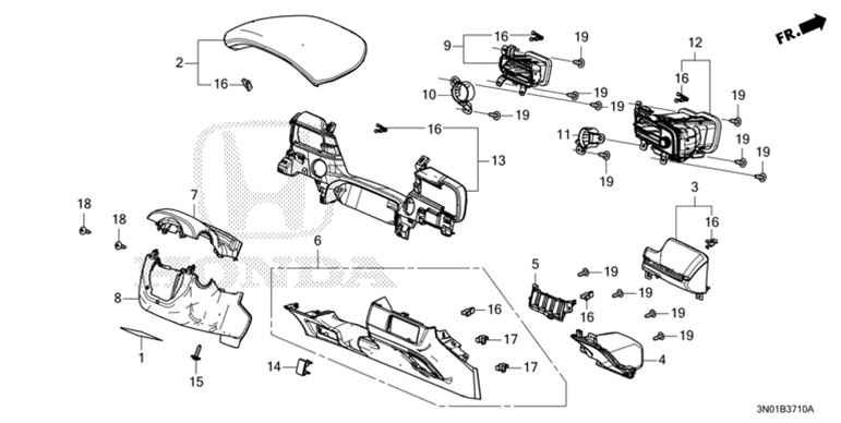 77200-3M0-J11ZA Meter Visor