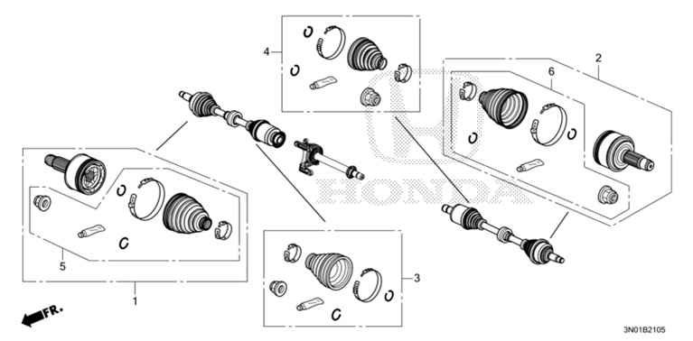 Short Parts Axel Honda Vezel