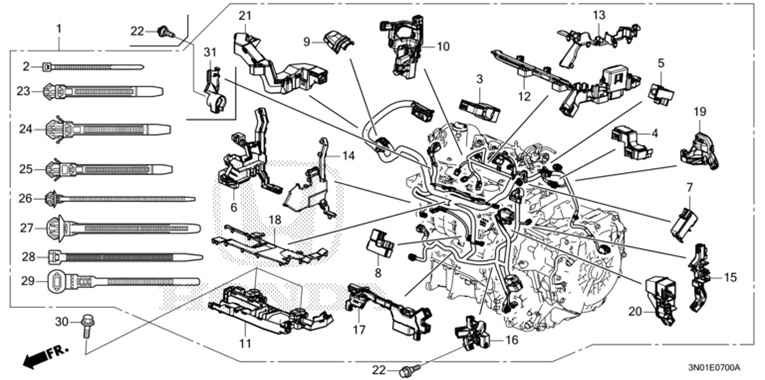 32110-6HN-J10 Engine Wire Harness