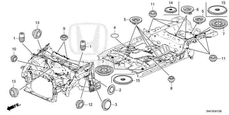 74144-SR3-000 Hood Rubber