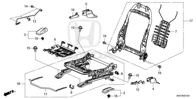 81125-TZA-J11 Seat Frame