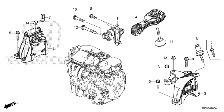 50850-TZB-J53 Mount