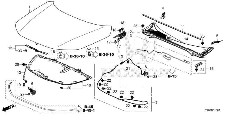 74120-T24-T01 Hood Lock