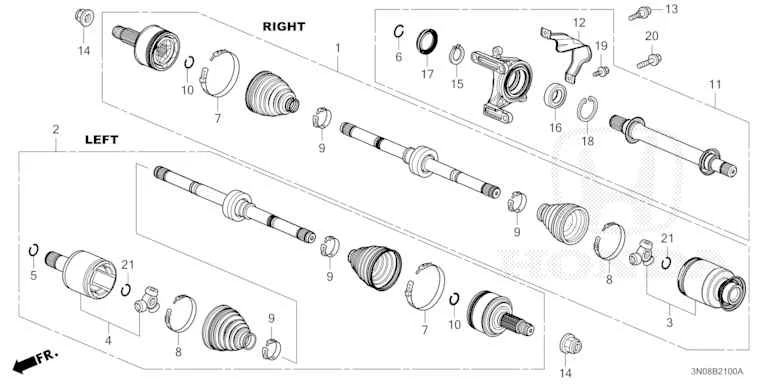 Front Driveshaft HRV