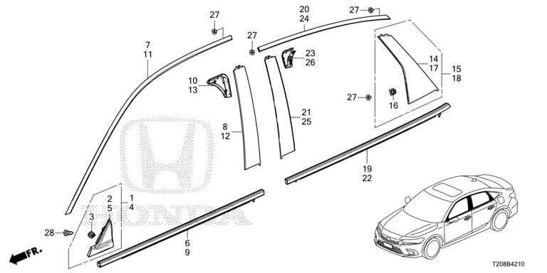 Door Glass Outer Weatherstrip