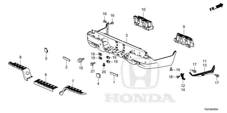 Honda Ridgeline Rear Bumper EPC