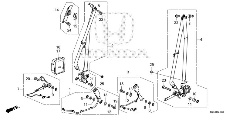 04814-T6Z-A02ZB Ridgeline