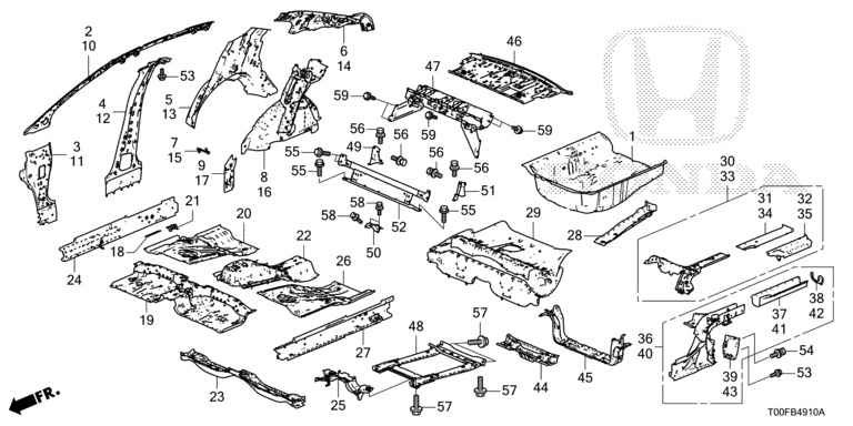 PANEL SET RR FLOOR