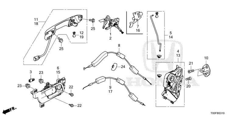 72120-T00-T11ZB Innder Handle