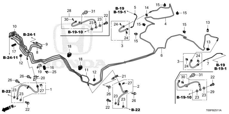 01464-T11-T00 Brake Hose